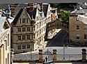 Oxford; View from top of Sheldonian Theatre; Bridge of Sighs